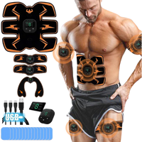 Power ABS Stimulator 2025 – Bauch + Arme + Po + 10 Gelpads