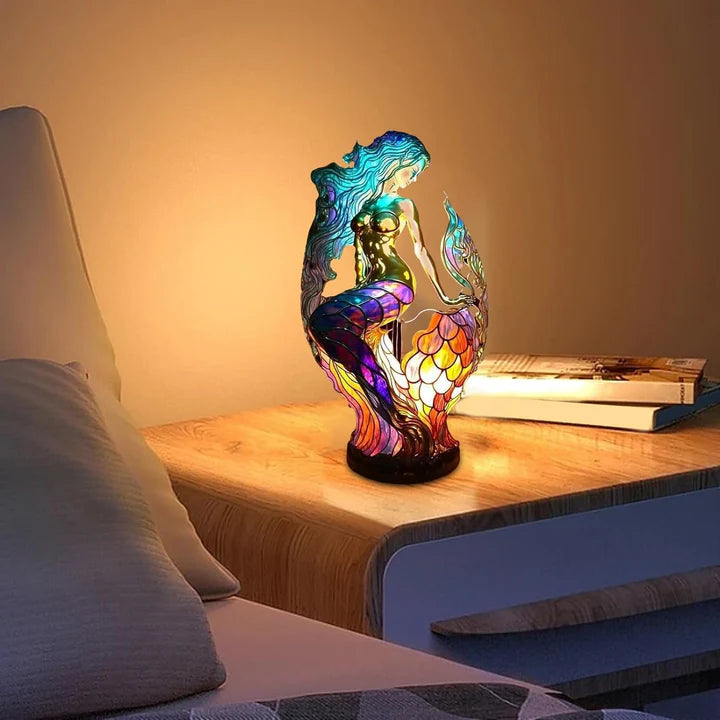 Boho-Meerjungfrauen-Tischlampe