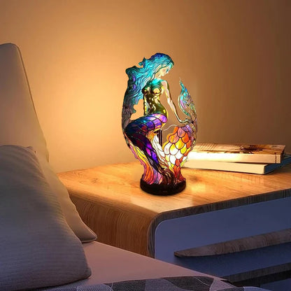 Boho-Meerjungfrauen-Tischlampe