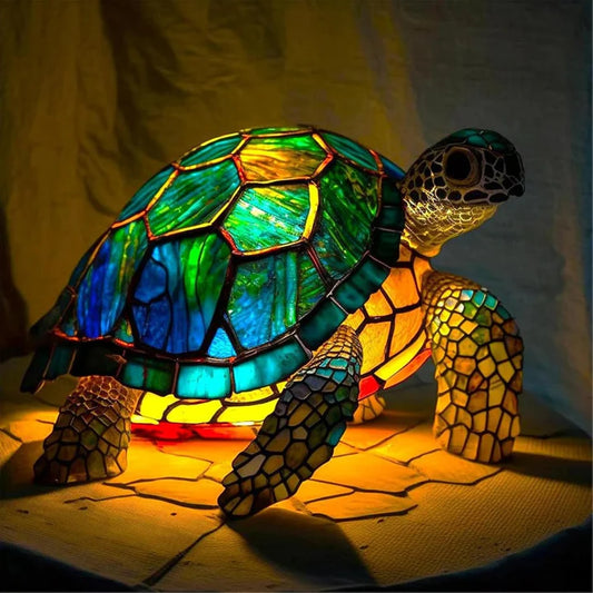 Boho-Schildkröten-Tischlampe