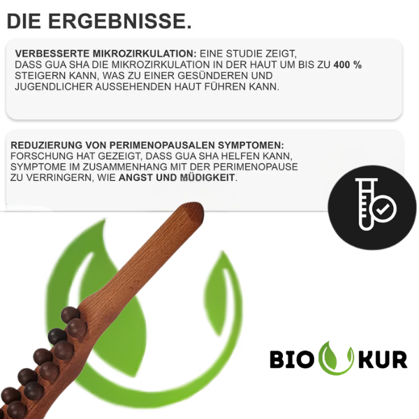 Biokur™ Gua Sha Holz-Therapiestab